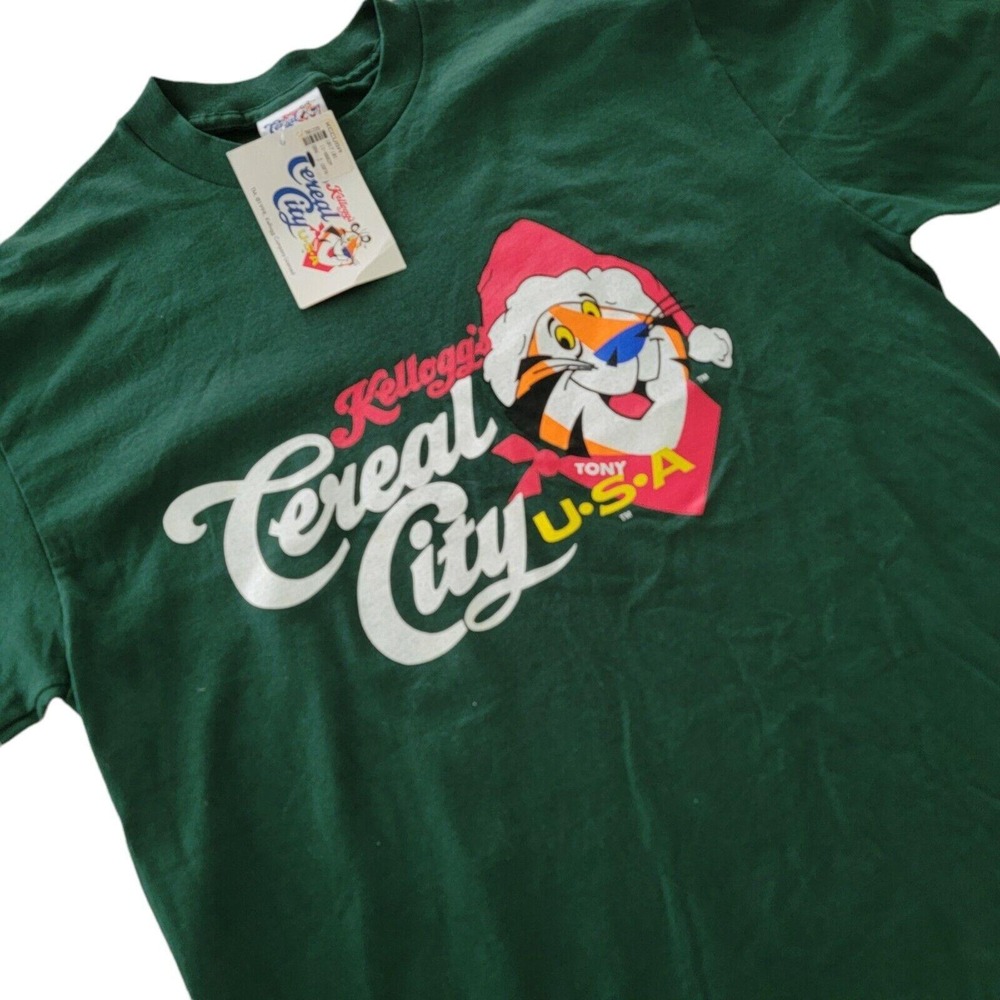 VTG Kellog's Cereal City Tony the Tiger Tee 1998‎ 90's USA Single Stitch NWT New